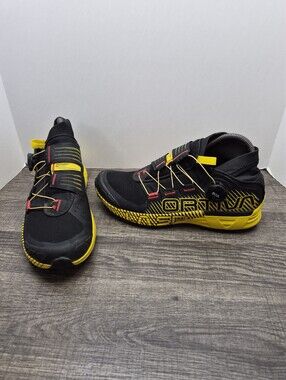La Sportiva Cyklon Trail Running Shoes Men’s Size 8 BOA Black Yellow